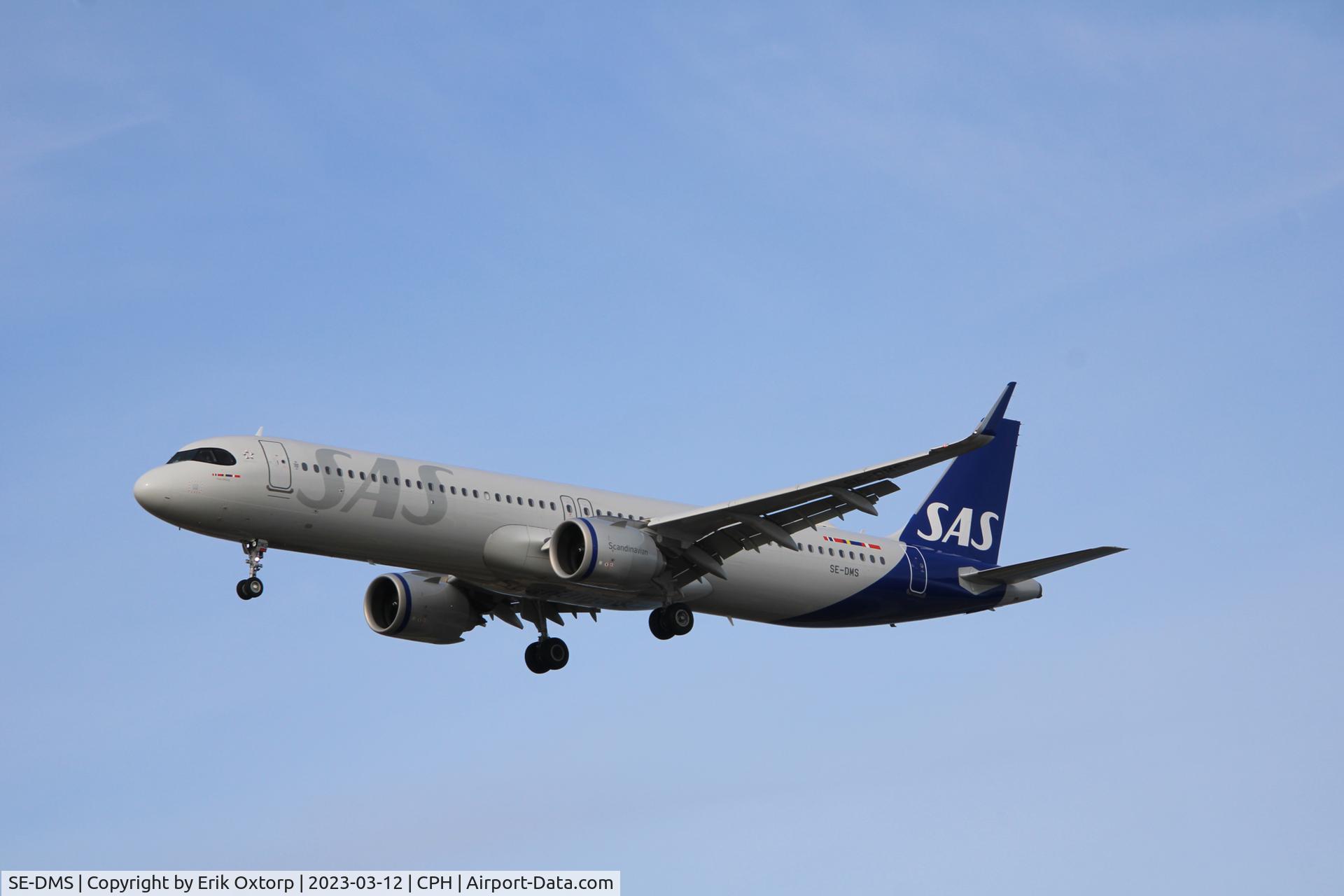 SE-DMS, 2021 Airbus A321-253NX C/N 10500, SE-DMS landing rw 22L