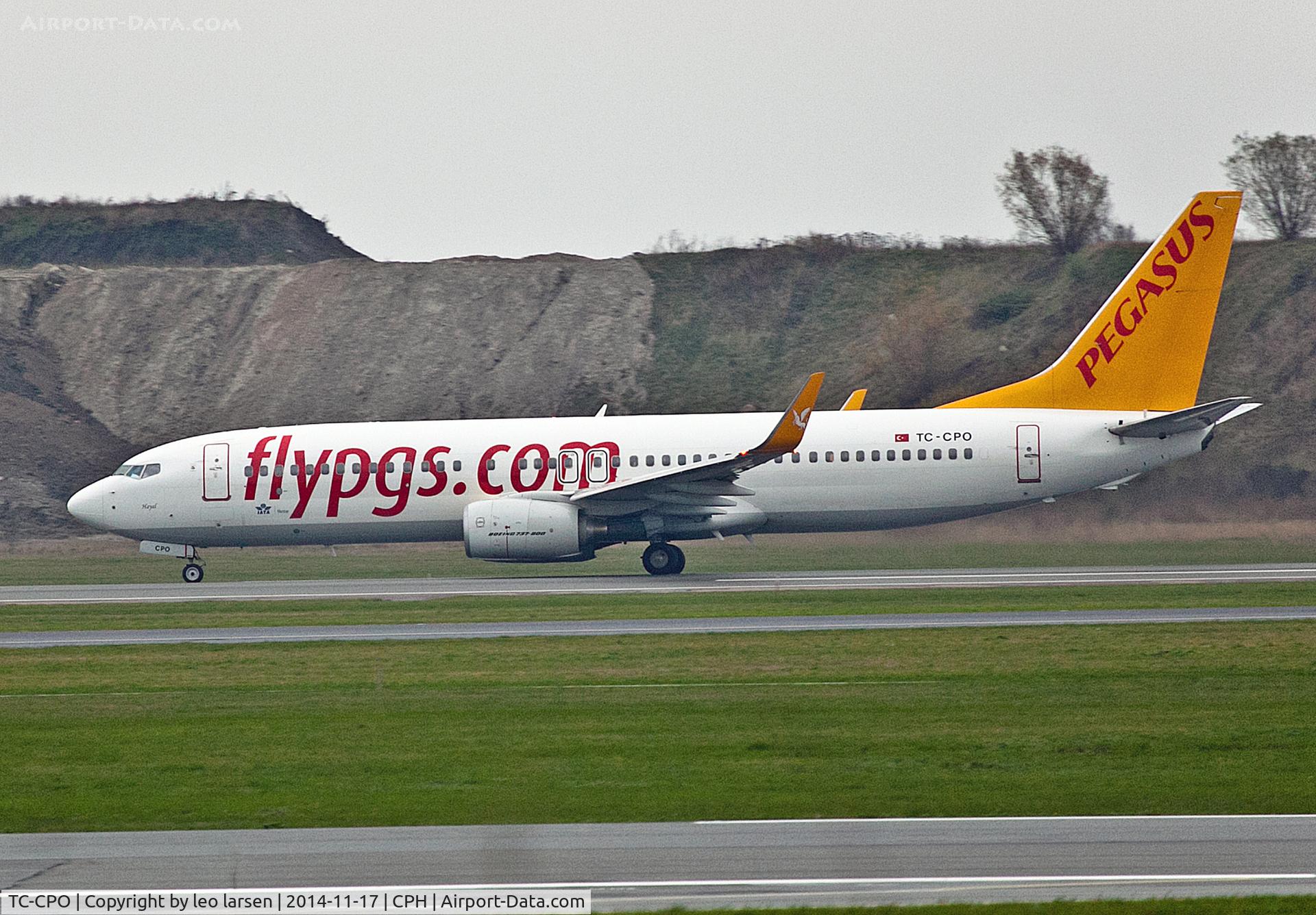 TC-CPO, 2007 Boeing 737-8AS C/N 33641, Copenhagen 17.11.2014