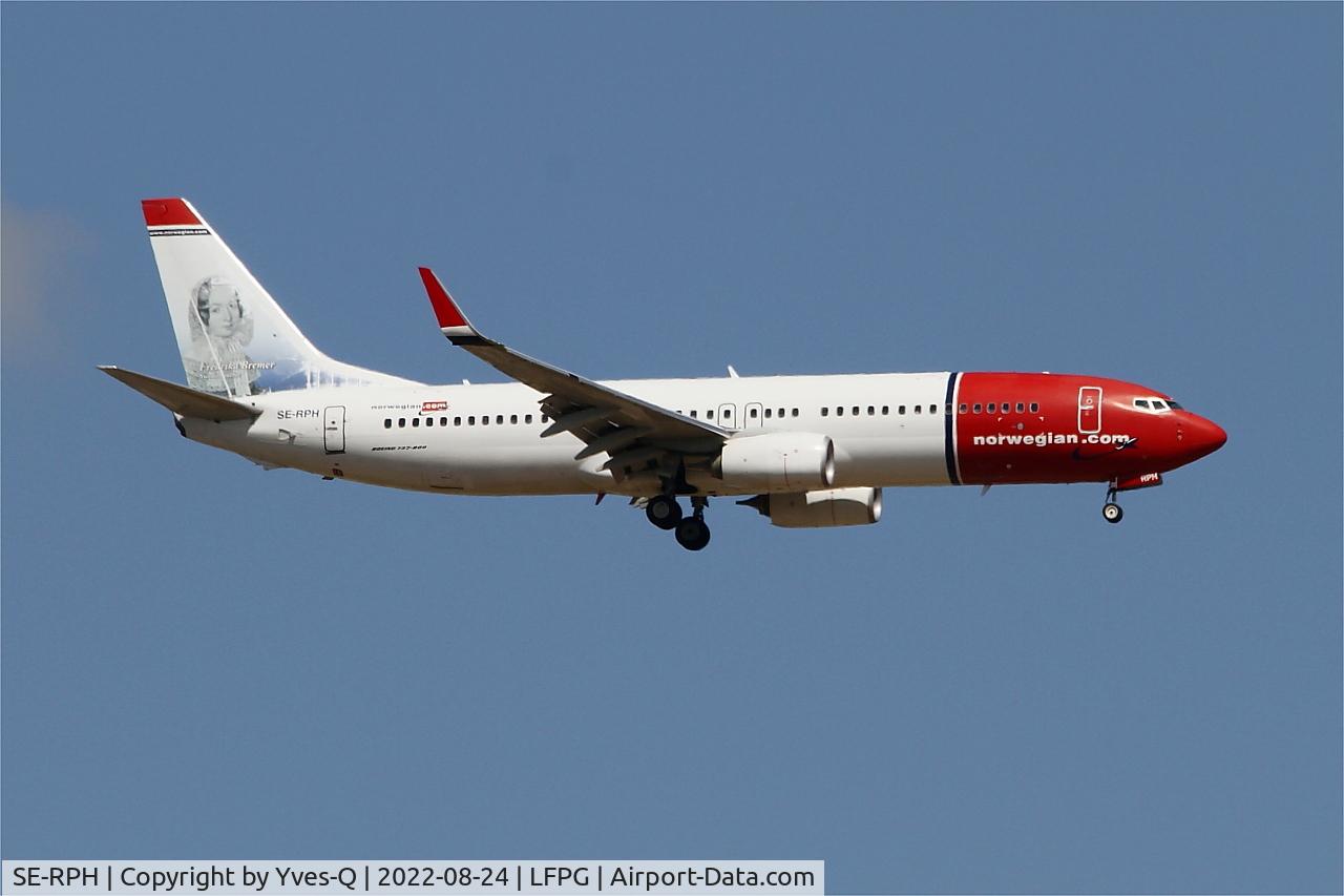 SE-RPH, 2016 Boeing 737-8JP C/N 42079, Boeing 737-8JP, On final rwy 09L, Roissy Charles De Gaulle airport (LFPG-CDG)