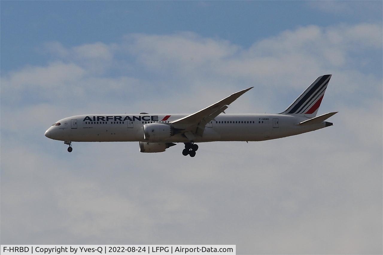 F-HRBD, 2017 Boeing 787-9 Dreamliner Dreamliner C/N 42487, Boeing 787-9 Dreamliner, On final rwy 08R, Roissy Charles De Gaulle airport (LFPG-CDG)