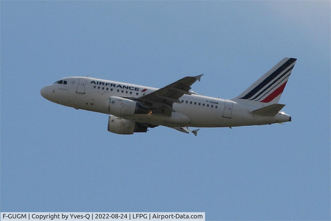 F-GUGM, 2006 Airbus A318-111 C/N 2750, Airbus A318-111, Climbing rwy 08L, Roissy Charles De Gaulle airport (LFPG-CDG)