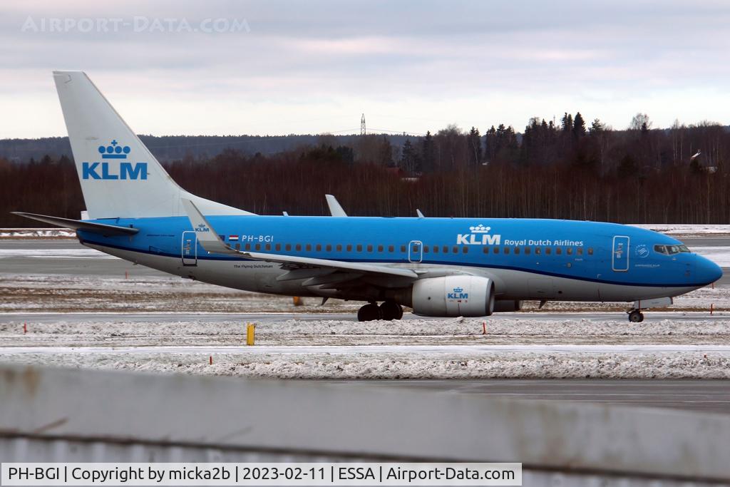 PH-BGI, 2010 Boeing 737-7K2 C/N 30364, Taxiing