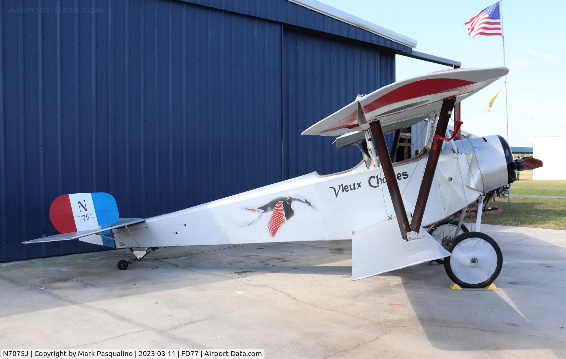 N7075J, 1993 Nieuport 12 Replica C/N 00020, Nieuport 12 Replica