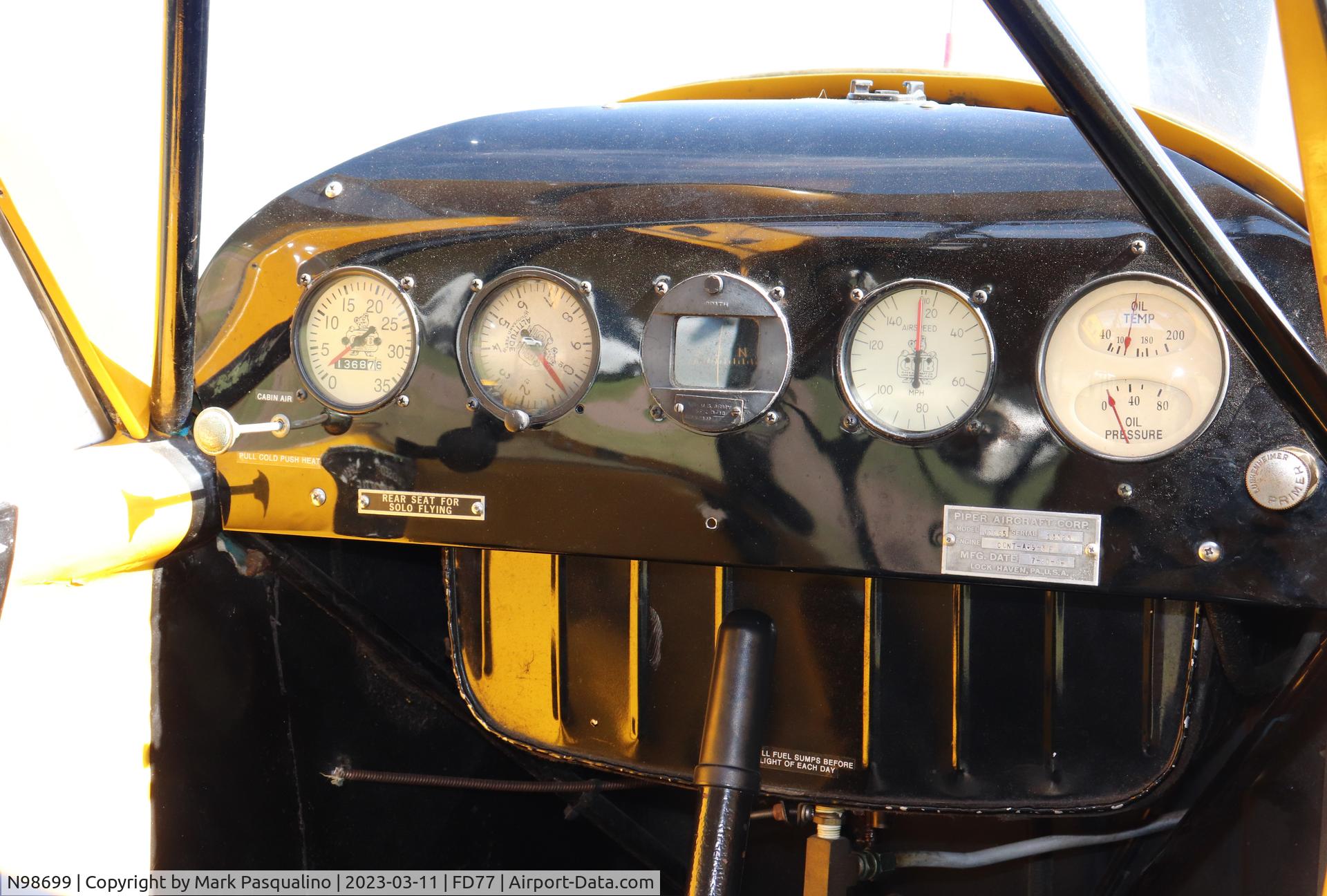 N98699, 1946 Piper J3C-65 Cub C/N 18929, Piper J3C-65
