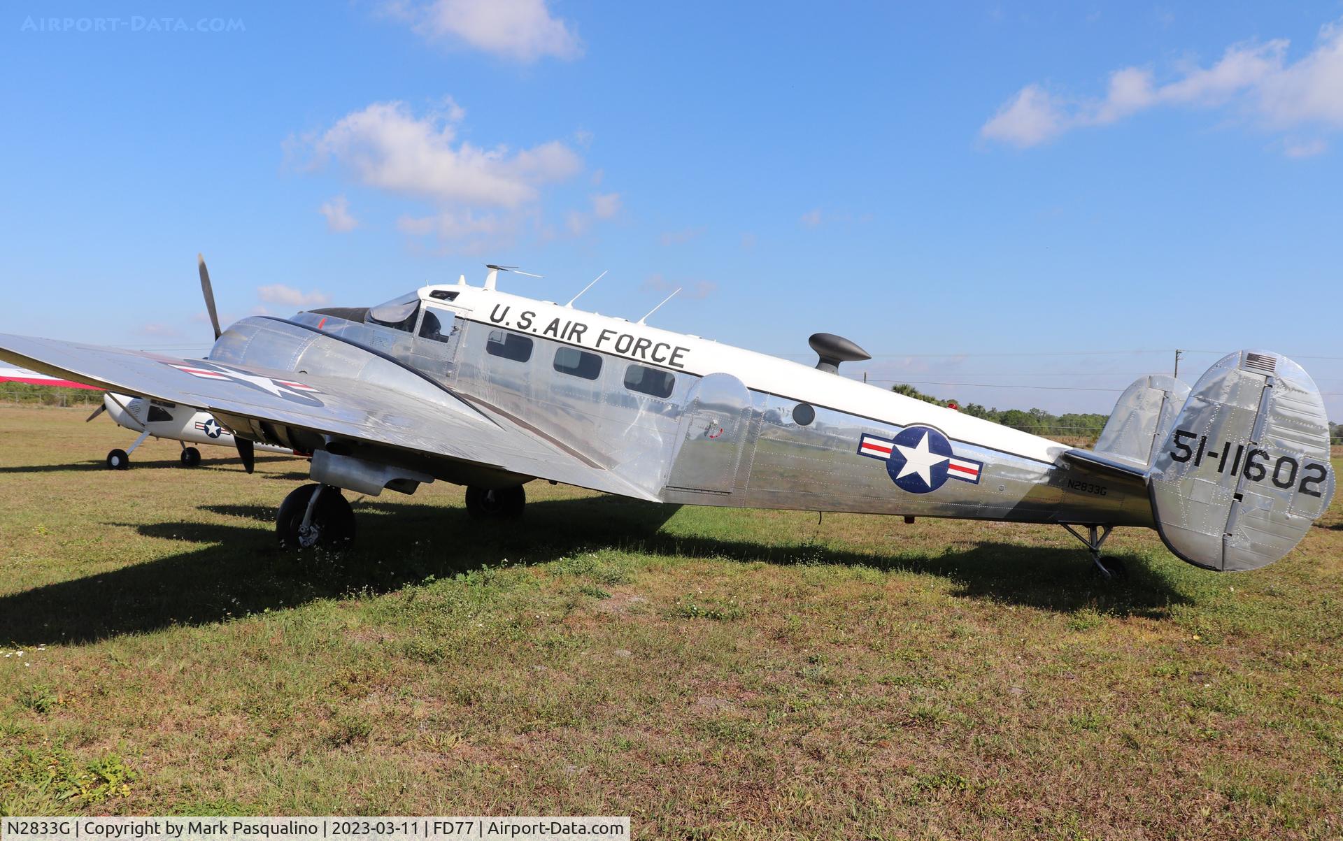 N2833G, 1951 Beech C-45H Expeditor C/N AF-159, Beech C-45H