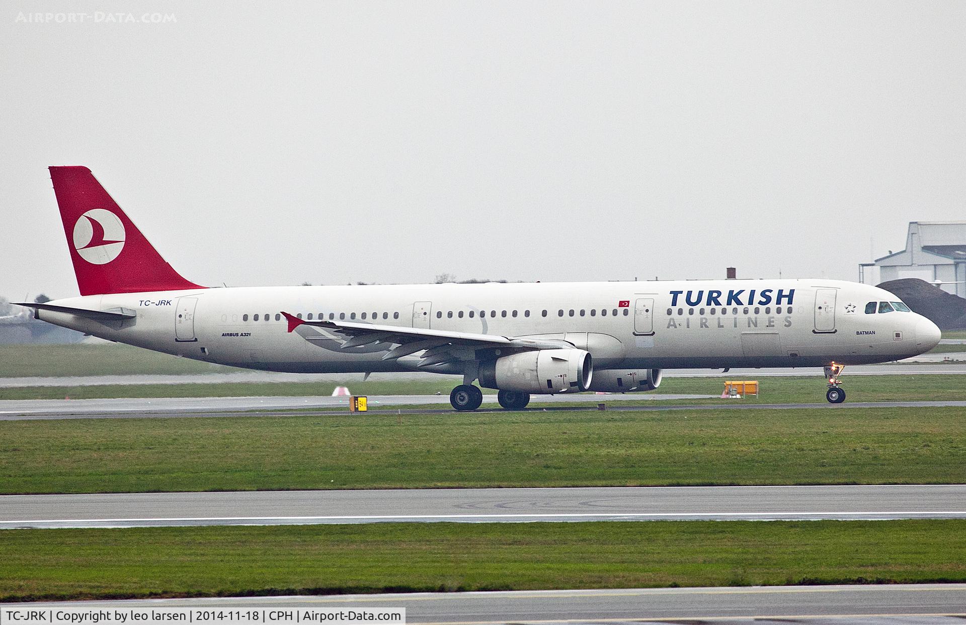 TC-JRK, 2008 Airbus A321-231 C/N 3525, Copenhagen 18.11.2014