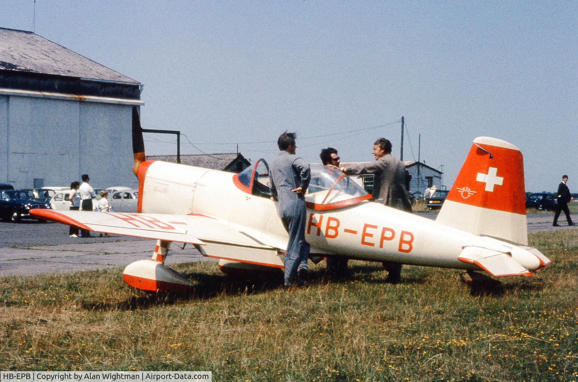 HB-EPB, 1949 SAI KZ VIII C/N 202, Rochester Airshow  Kent  UK  July 1970