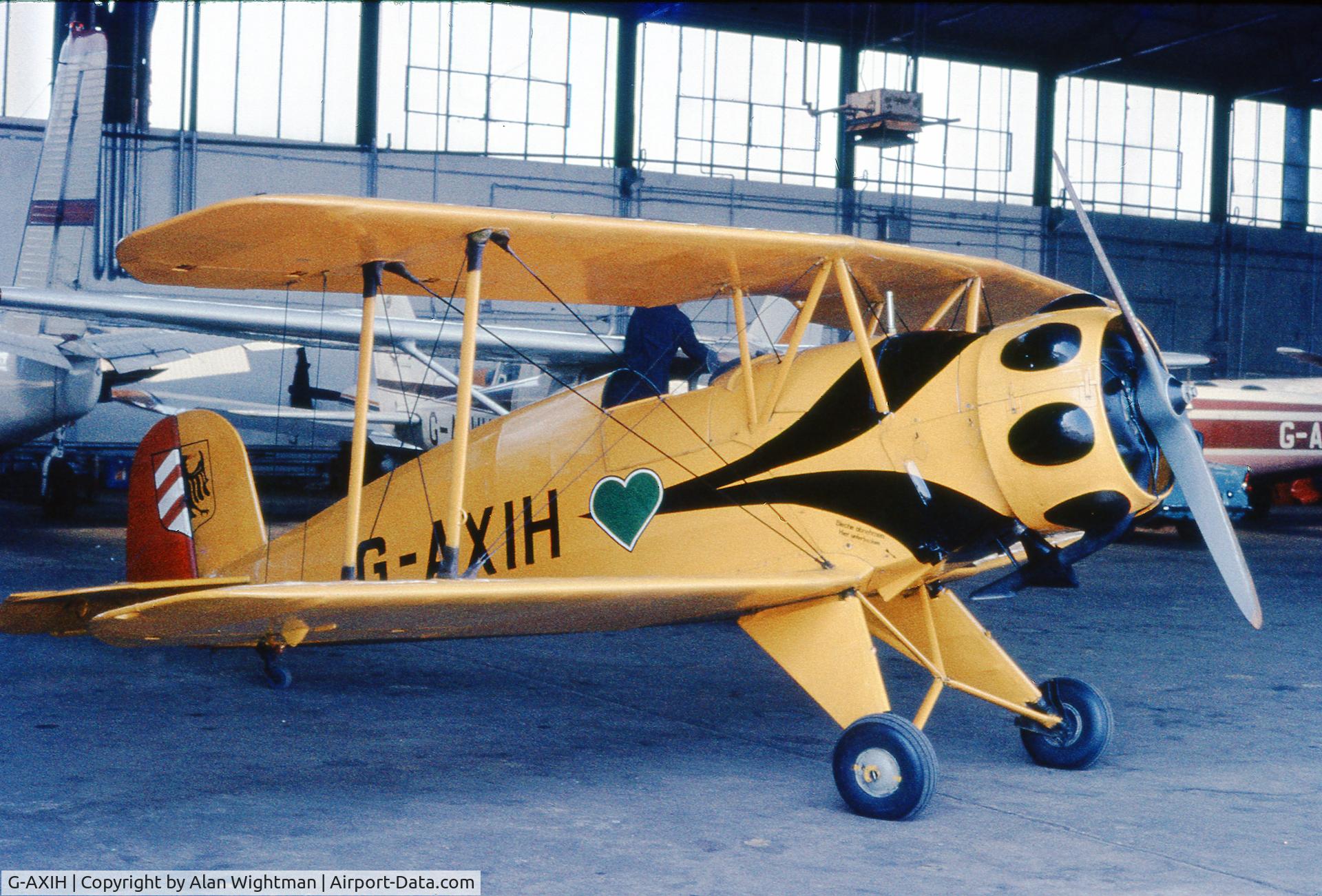G-AXIH, 1938 Bucker Bu-133C Jungmeister C/N 11, Rochester Kent  UK   July 1970