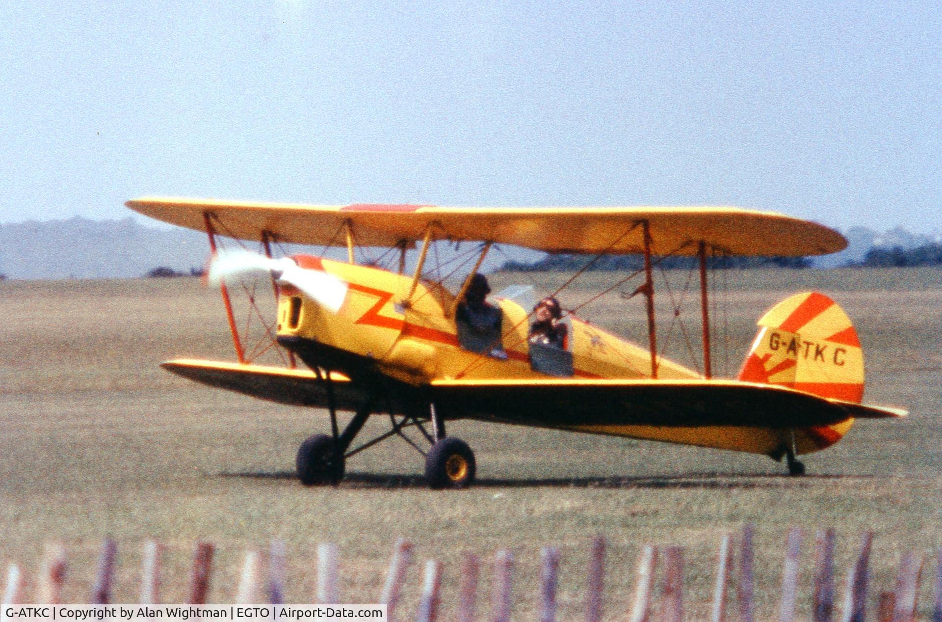 G-ATKC, 1949 Stampe-Vertongen SV-4C(G) C/N 1081, Rochester Airshow, Kent, United Kingdom.  July 1970