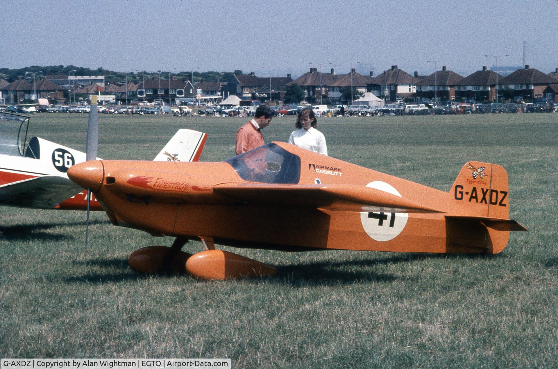 G-AXDZ, 1969 Cassutt IIIM Racer C/N PFA 1341, Rochester Airshow, Kent, United Kingdom.  July 1970