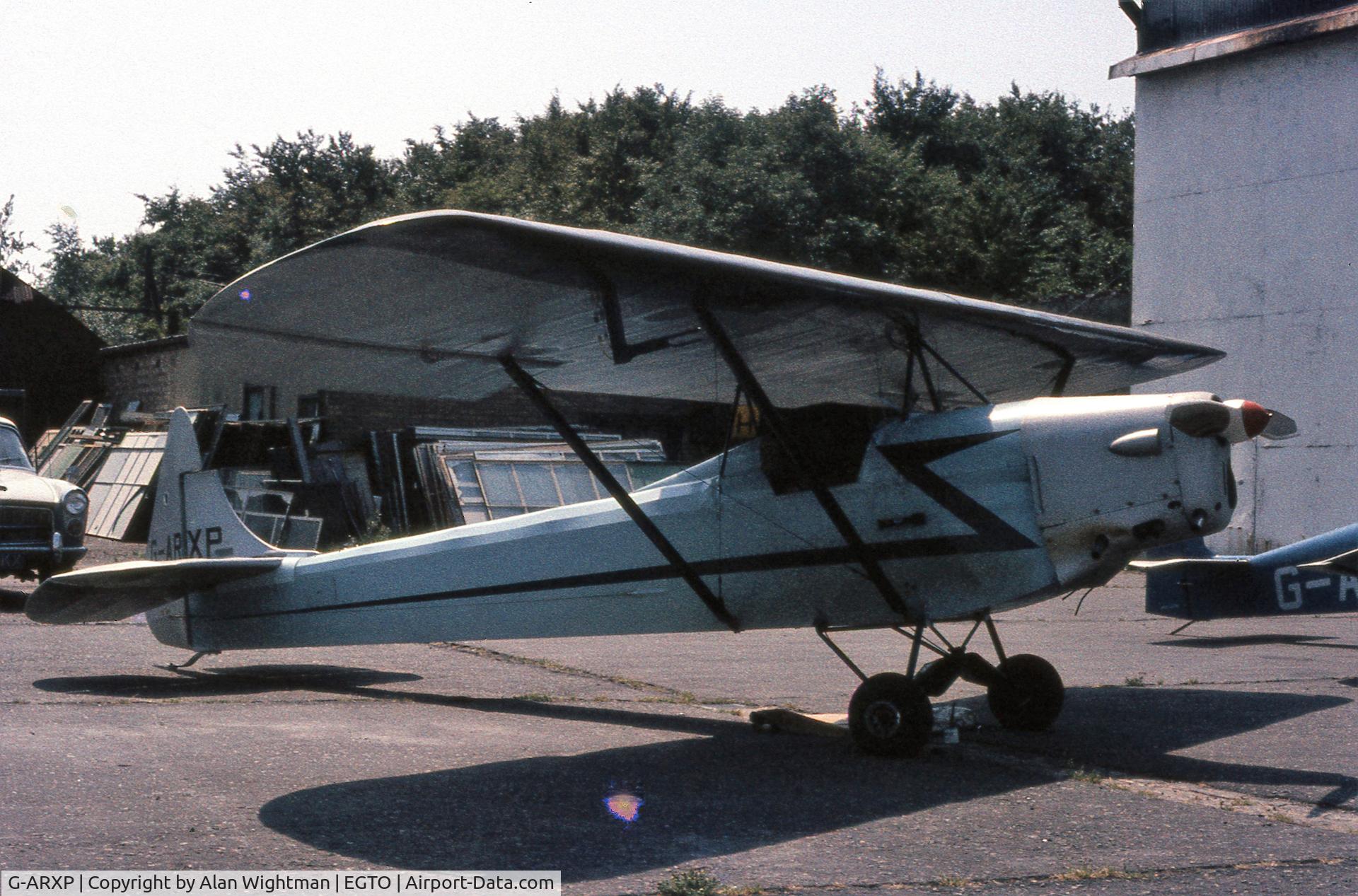 G-ARXP, 1965 Luton LA4A Minor C/N PFA 816, Rochester Airshow, Kent, United Kingdom.  July 1970