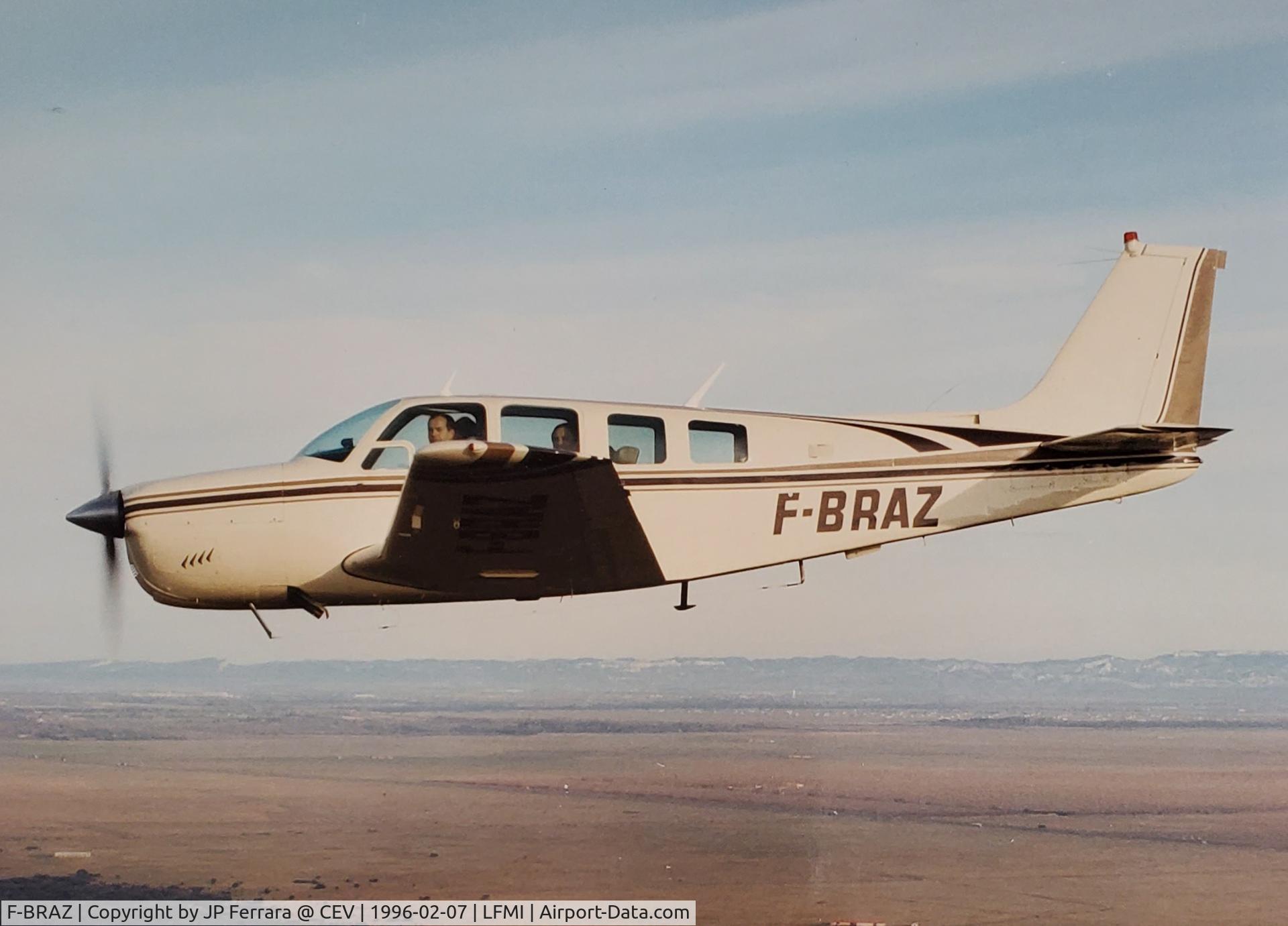 F-BRAZ, 1969 Beech 36 Bonanza C/N E-110, Pic taken during an acceptance flight