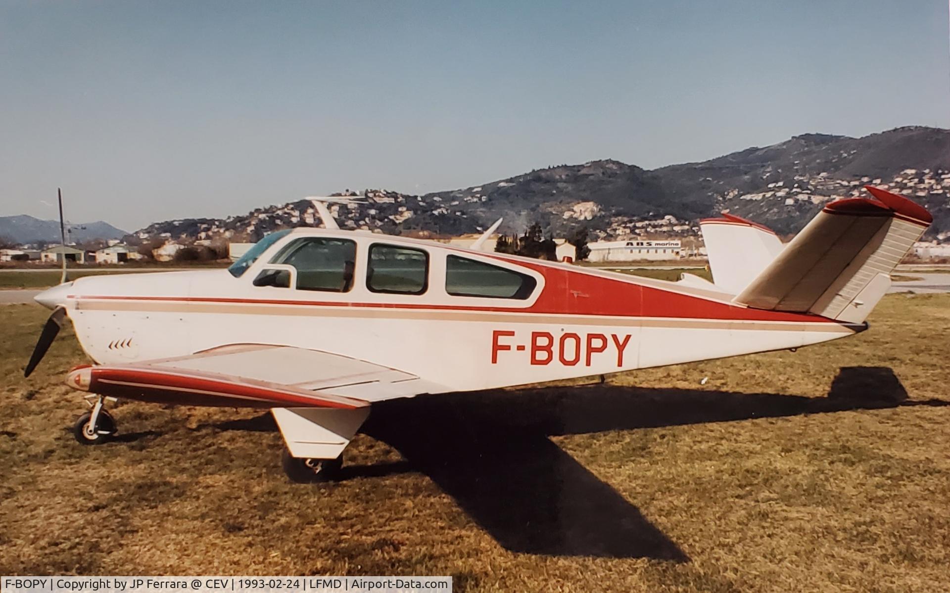 F-BOPY, Beech V35 Bonanza C/N D-8383, Pic taken before an acceptance flight