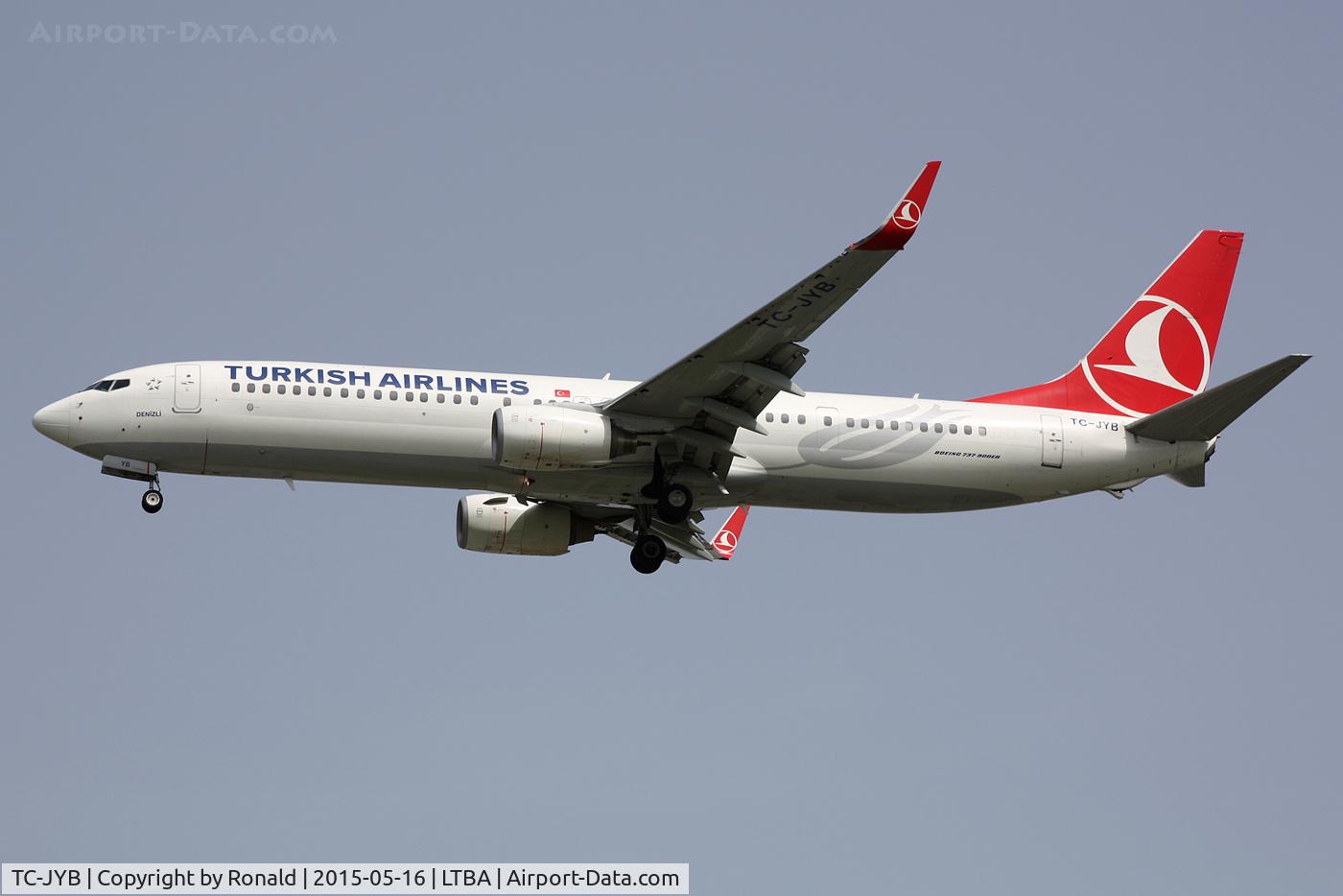 TC-JYB, 2011 Boeing 737-9F2/ER C/N 40974, at ist