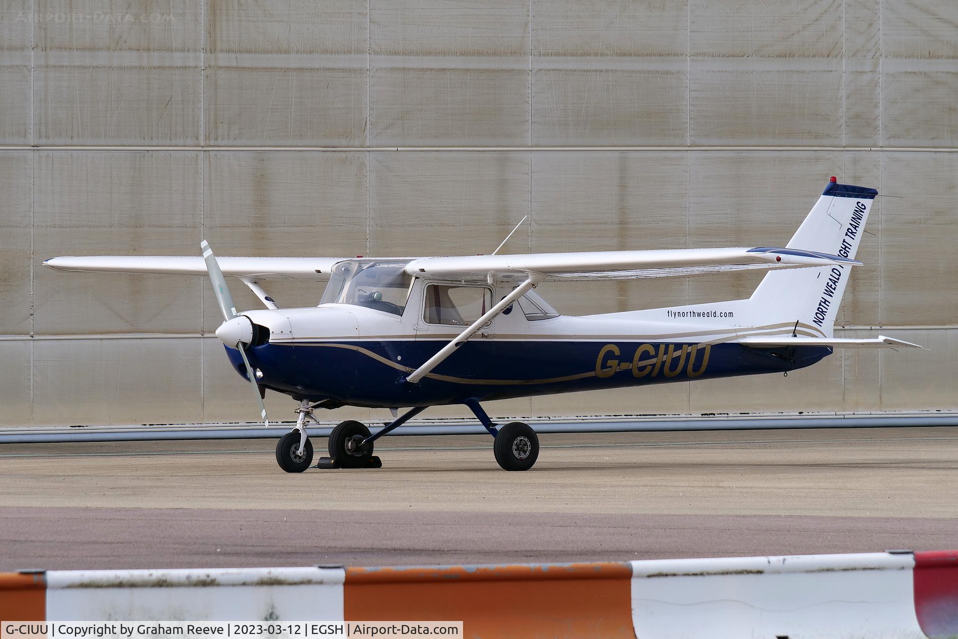 G-CIUU, 1980 Reims F152 C/N 1770, Parked at Norwich.