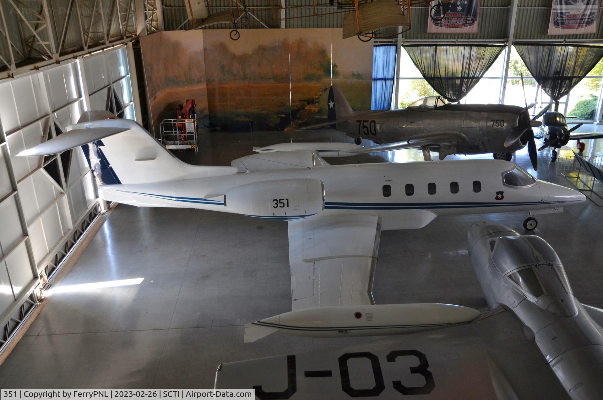 351, 1976 Gates LearJet 35 C/N 35-050, Chile Air Force Lj35 on display