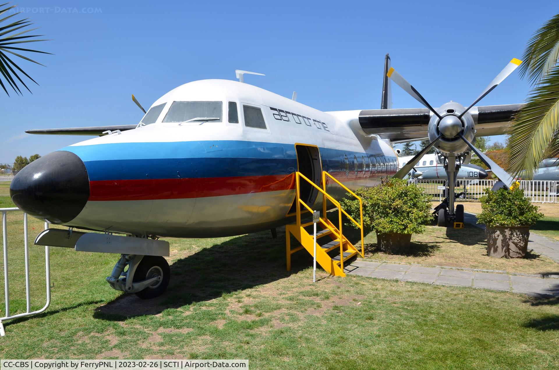 CC-CBS, 1959 Fairchild F-27J C/N 37, Aero Nor F27J at Museo Aeronautica de Chile