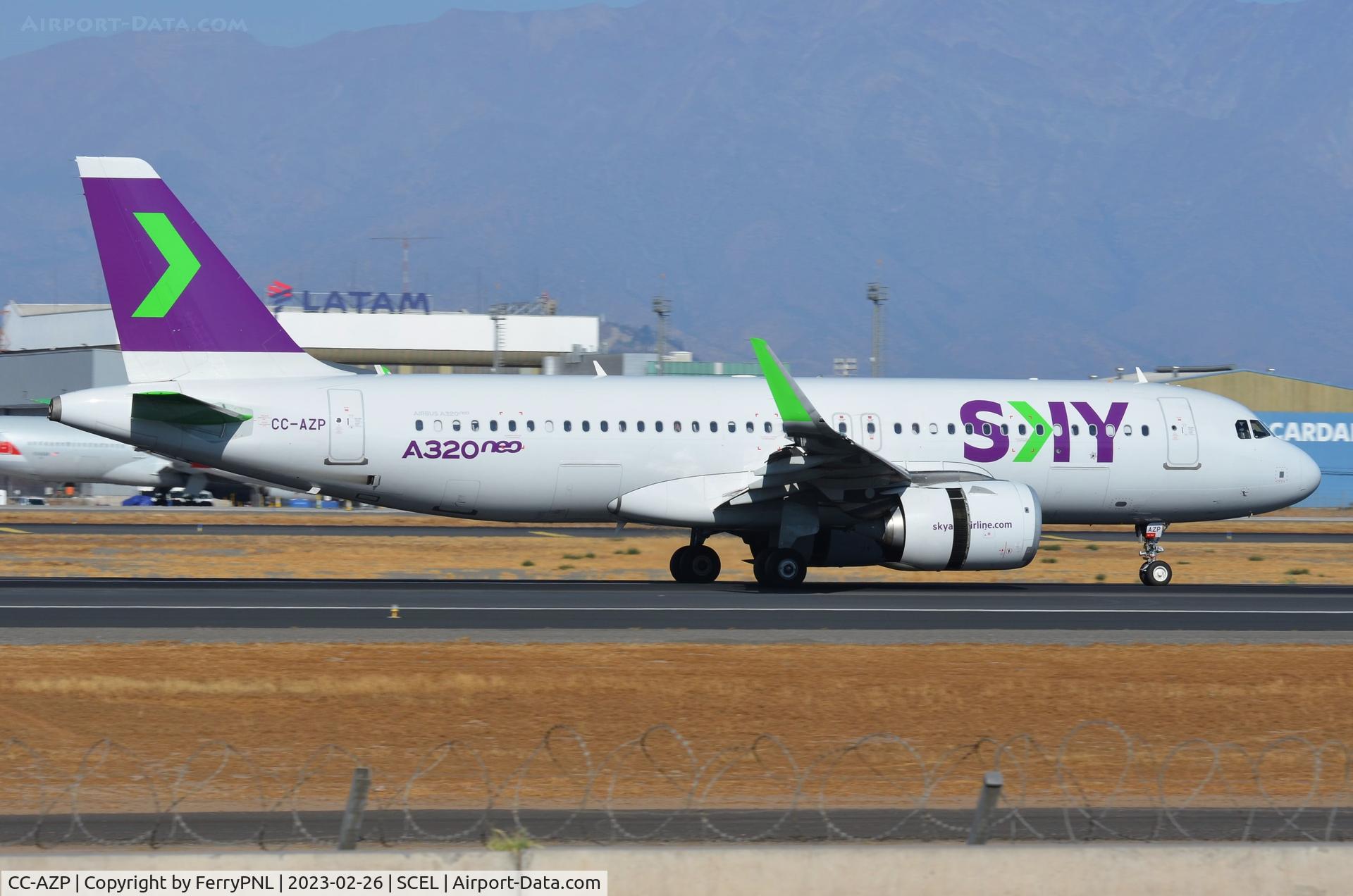 CC-AZP, 2019 Airbus A320-251N C/N 9372, Sky A320Neo landing