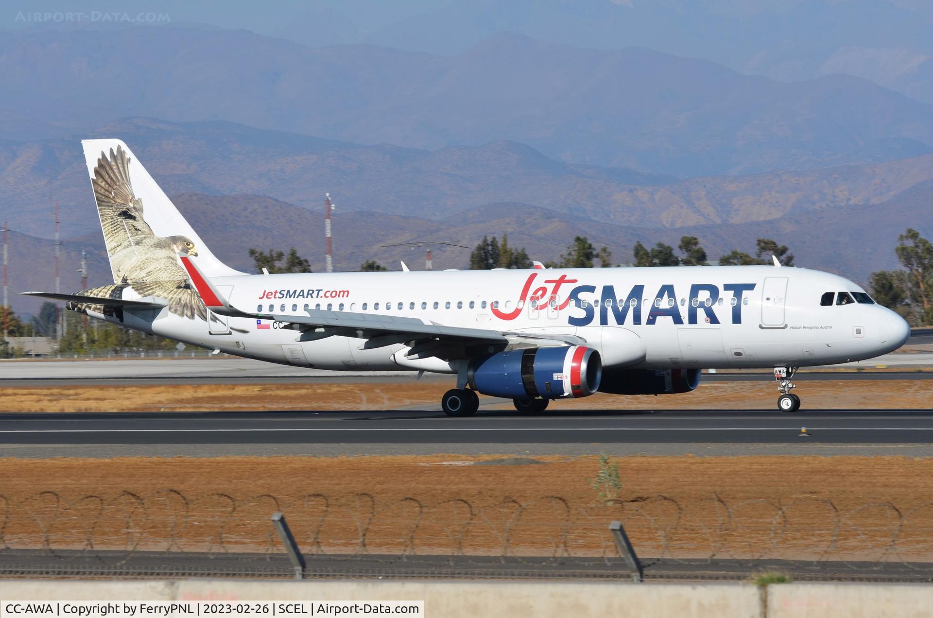 CC-AWA, 2017 Airbus A320-232 C/N 7595, JetSmart A320N landing