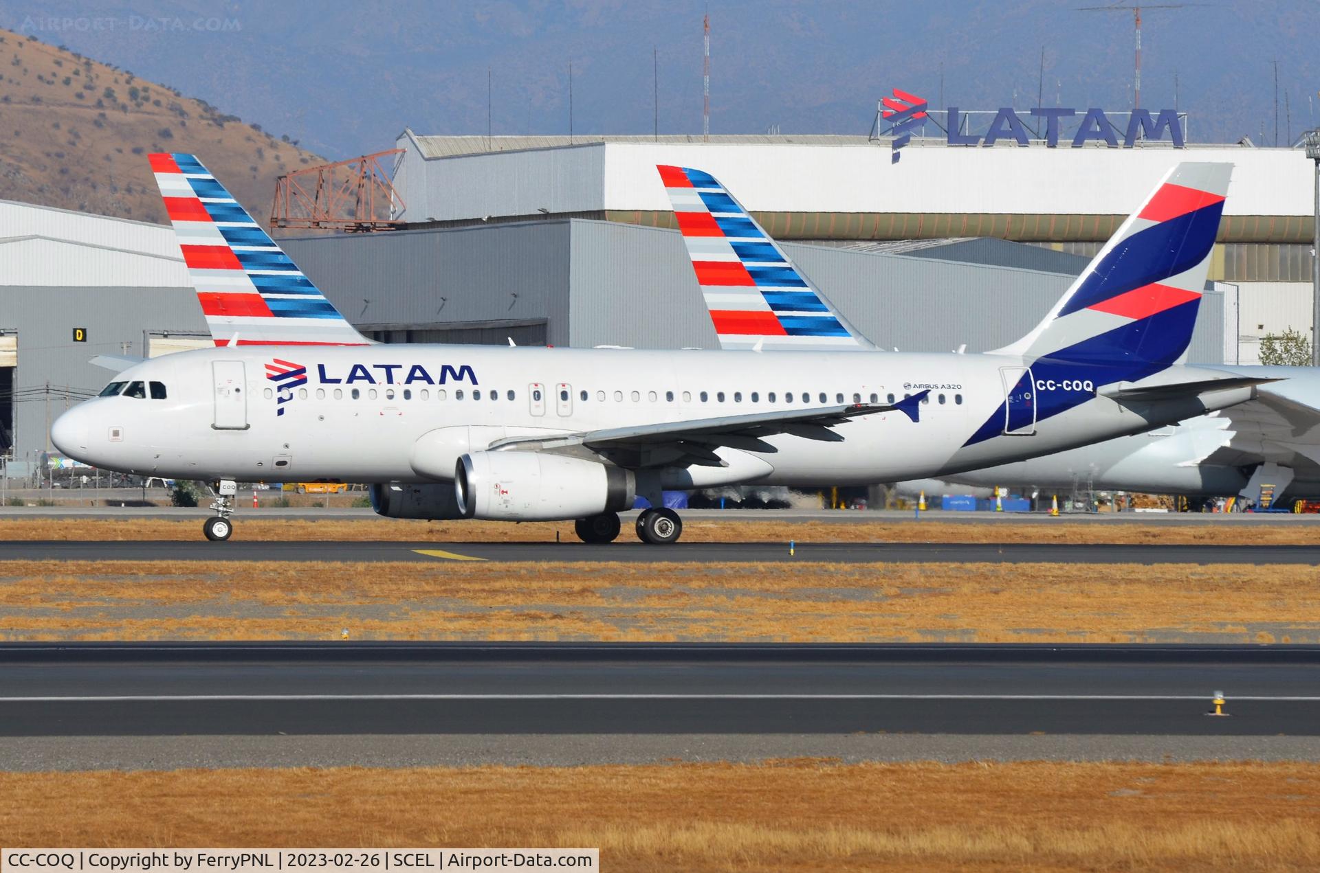 CC-COQ, 2002 Airbus A320-233 C/N 1877, Latam A320 taxying for departure