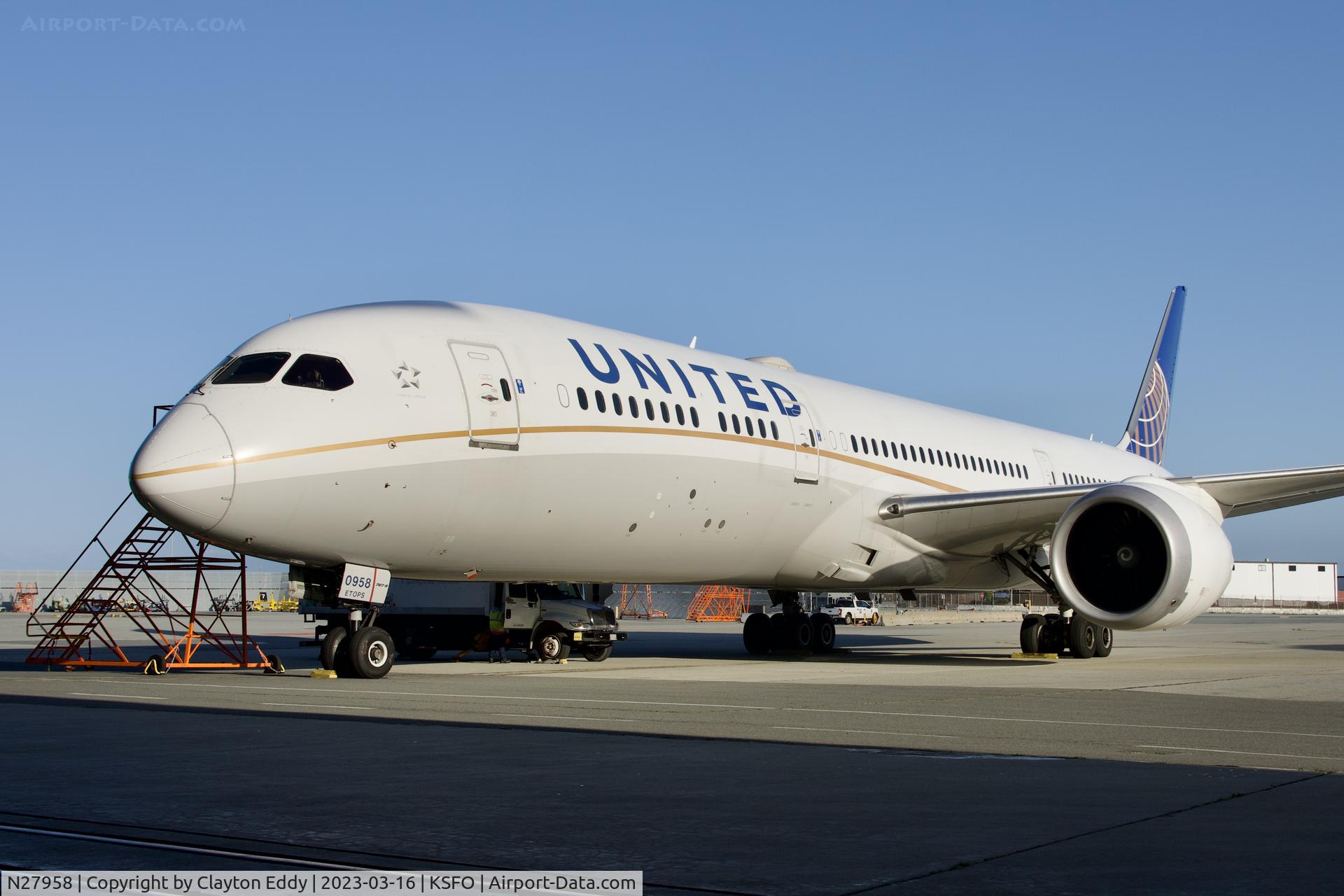 N27958, 2015 Boeing 787-9 Dreamliner C/N 36406, SFO 2023.