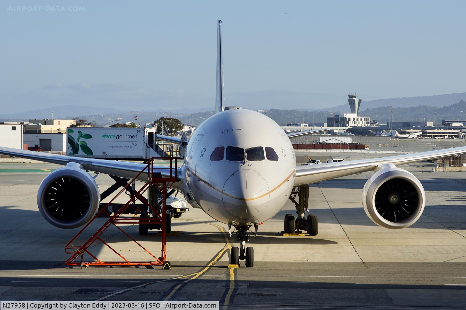 N27958, 2015 Boeing 787-9 Dreamliner C/N 36406, SFO 2023.