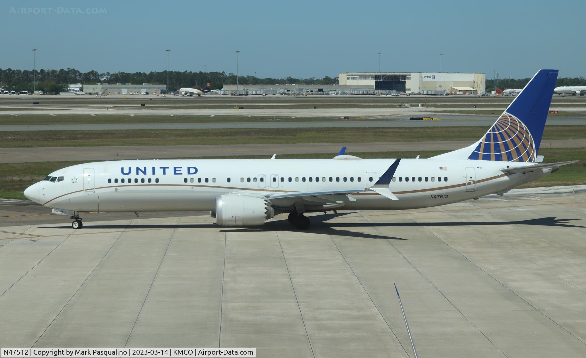 N47512, 2019 Boeing 737-9 MAX C/N 43449, Boeing 737-9 MAX