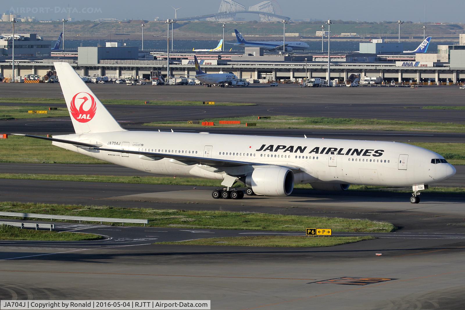 JA704J, 2003 Boeing 777-246/ER C/N 32892, at hnd