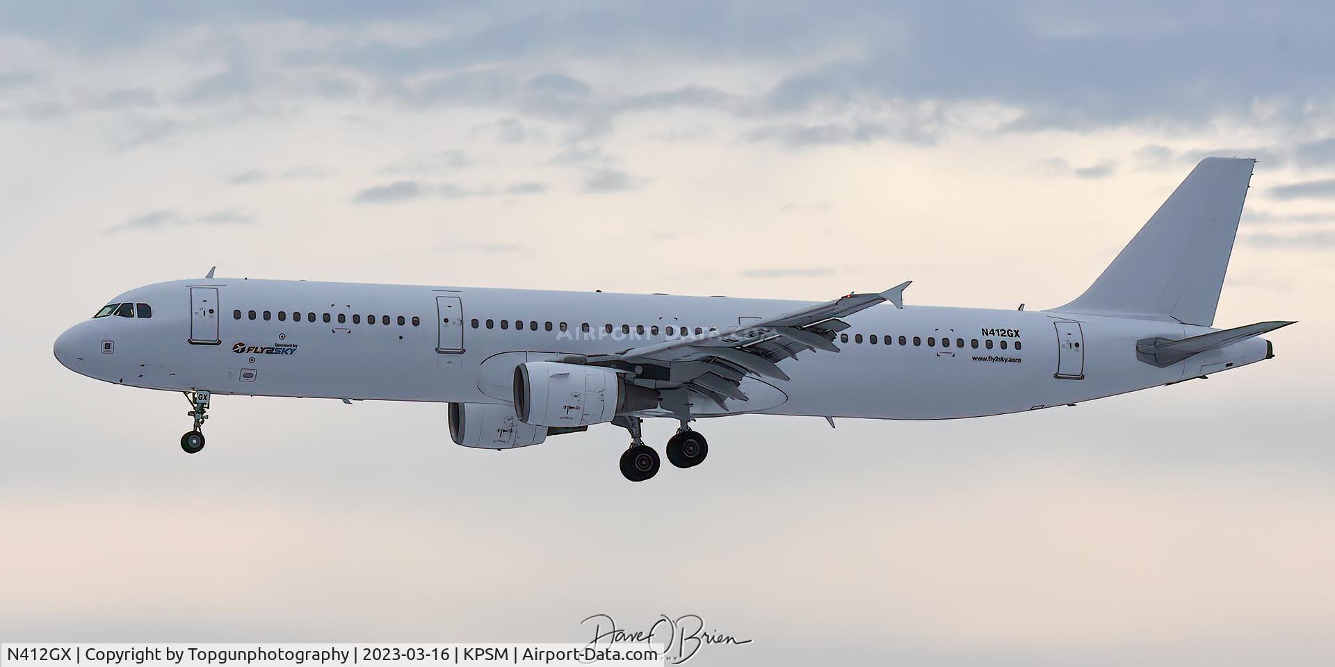 N412GX, 2001 Airbus A321-211 C/N 01451, Global X stopping through for fuel
