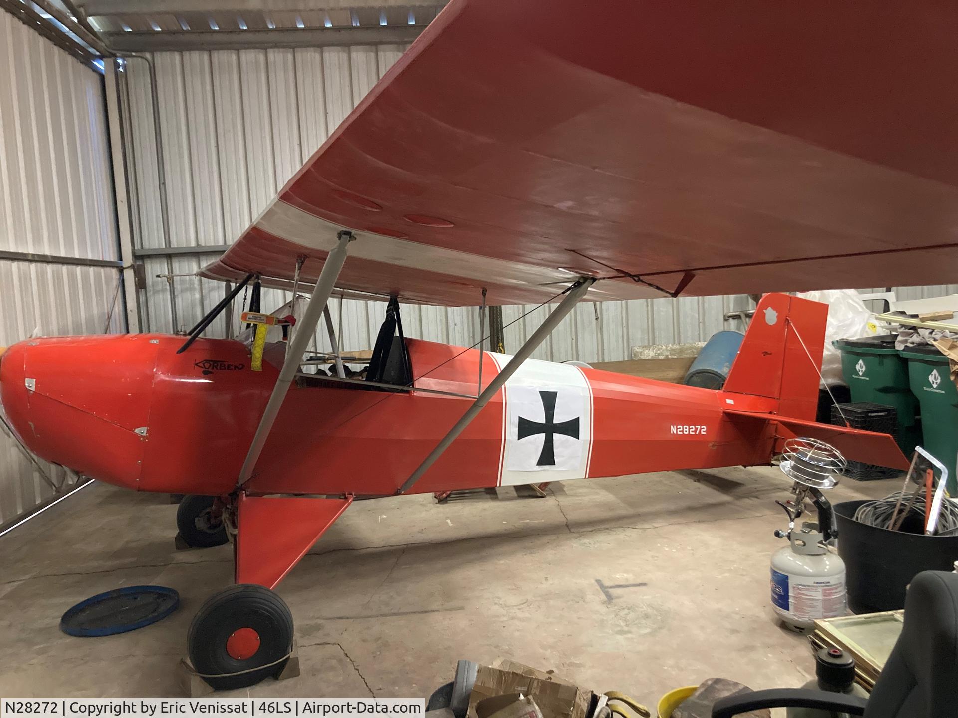N28272, 1983 Corben Junior Ace Model E C/N 2360, Aircraft is now owned by Eric Venissat in Gueydan, Louisiana