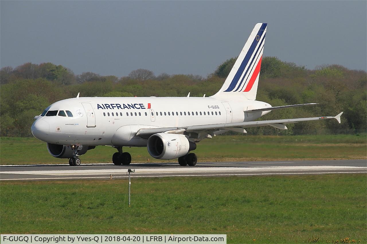 F-GUGQ, 2006 Airbus A318-111 C/N 2972, Airbus A318-111, Taxiing rwy 07R, Brest-Bretagne Airport (LFRB-BES)
