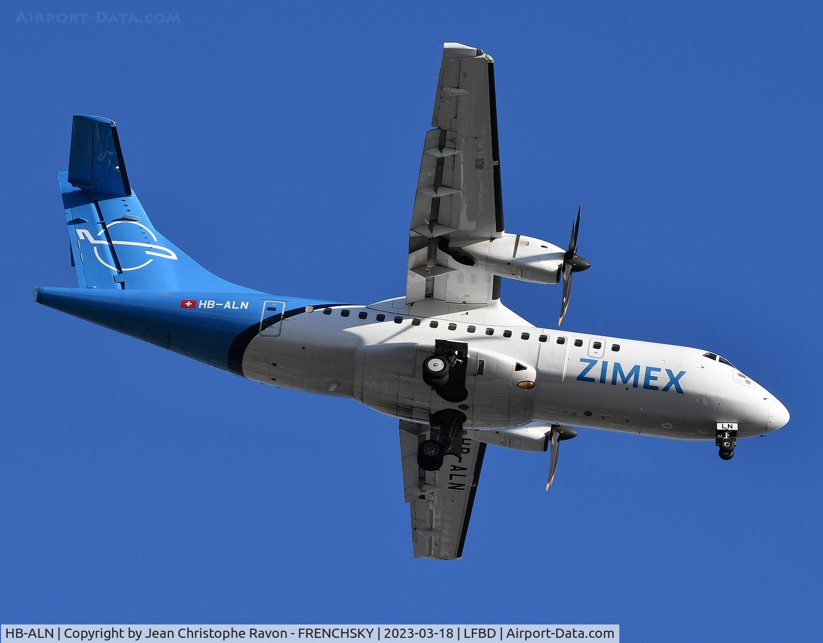 HB-ALN, 1996 ATR 42-500 C/N 528, Zimex, charter football team Nimes Olympique