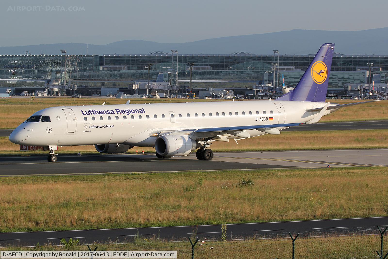 D-AECD, 2010 Embraer 190LR (ERJ-190-100LR) C/N 19000337, at fra