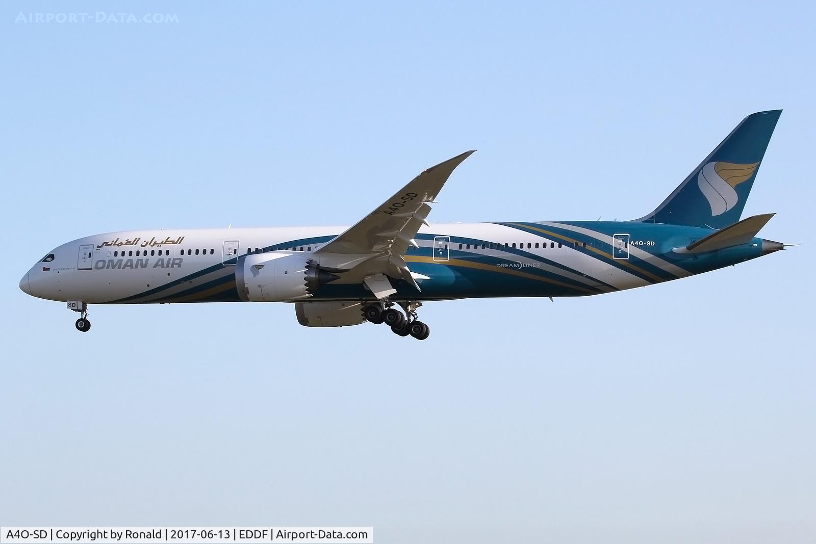 A4O-SD, 2017 Boeing 787-9 Dreamliner Dreamliner C/N 38892, at fra