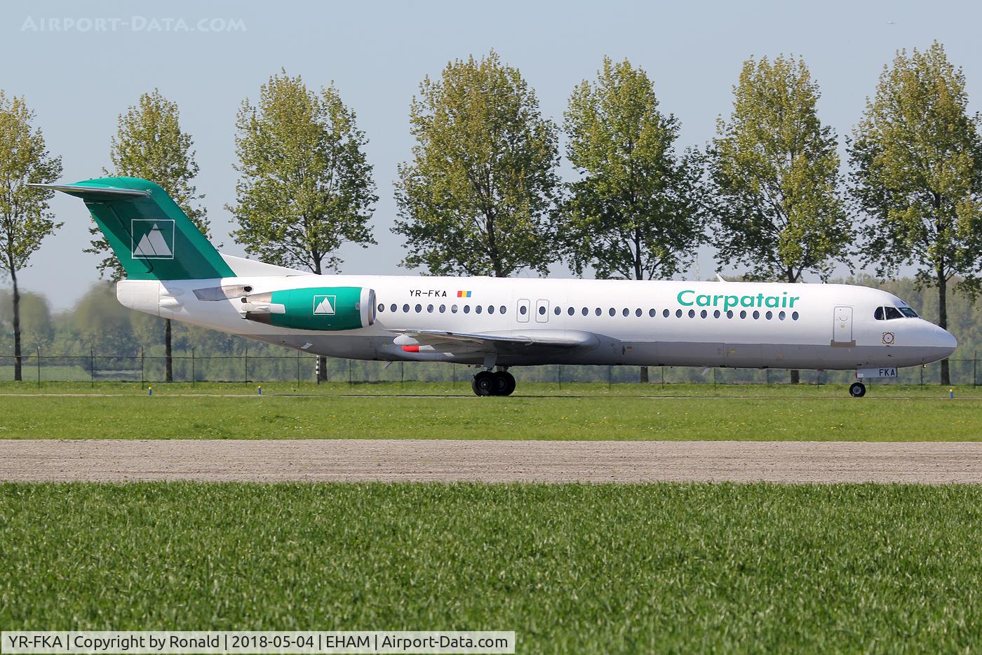 YR-FKA, 1991 Fokker 100 (F-28-0100) C/N 11340, at spl