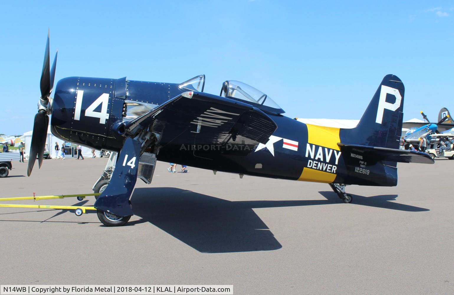 N14WB, Grumman F8F-2 (G58) Bearcat C/N D.1148, Sun N Fun 2018 zx