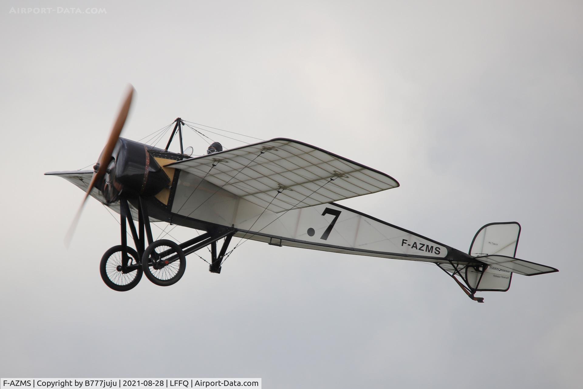 F-AZMS, Morane-Saulnier Type H13 Replica C/N SAMS 22.01, during Ferté Alais 2021