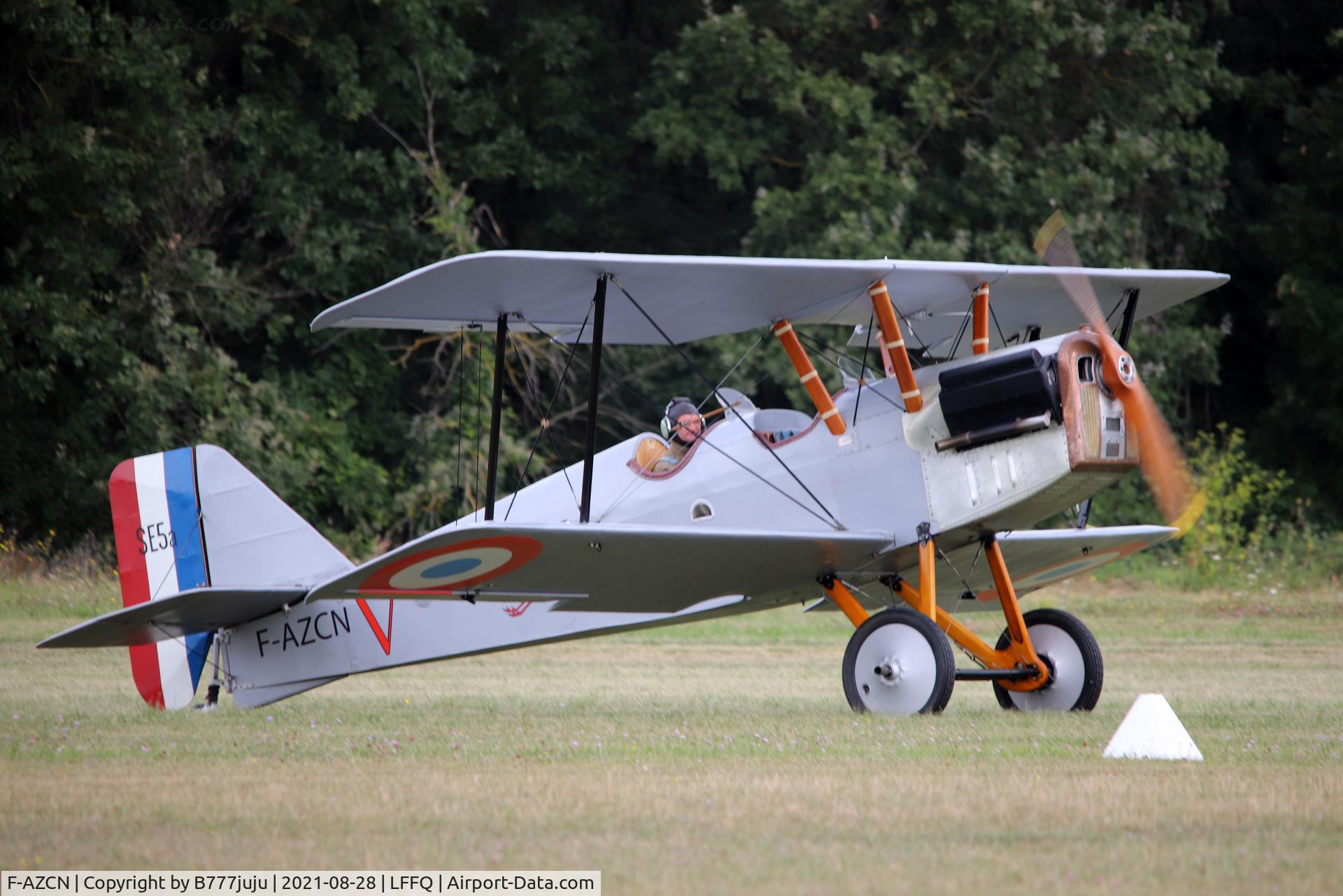 F-AZCN, Royal Aircraft Factory SE-5A Replica C/N 02, during Ferté Alais 2021