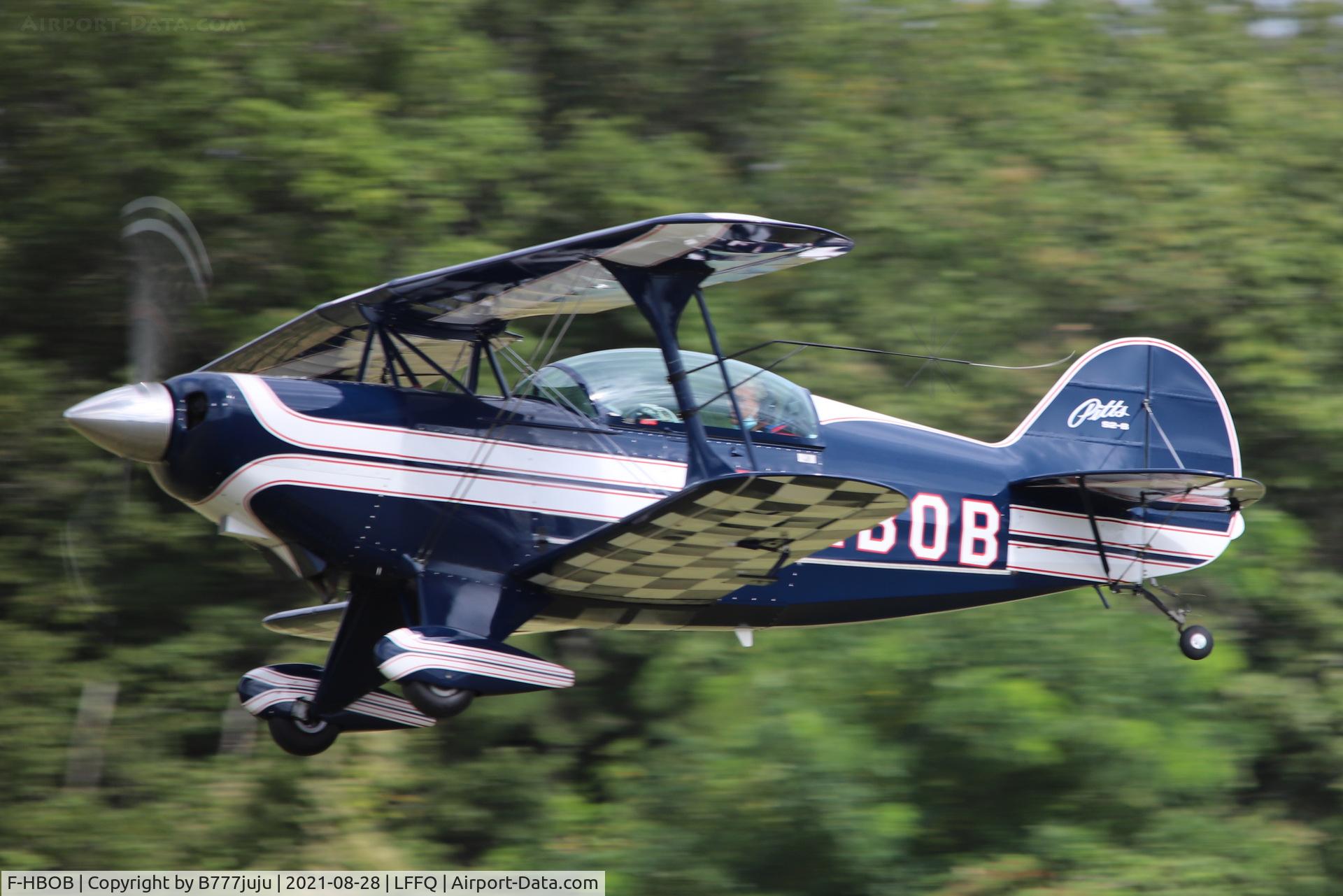 F-HBOB, 1983 Aviat Pitts S-2B Special C/N 5289, during Ferté Alais 2021