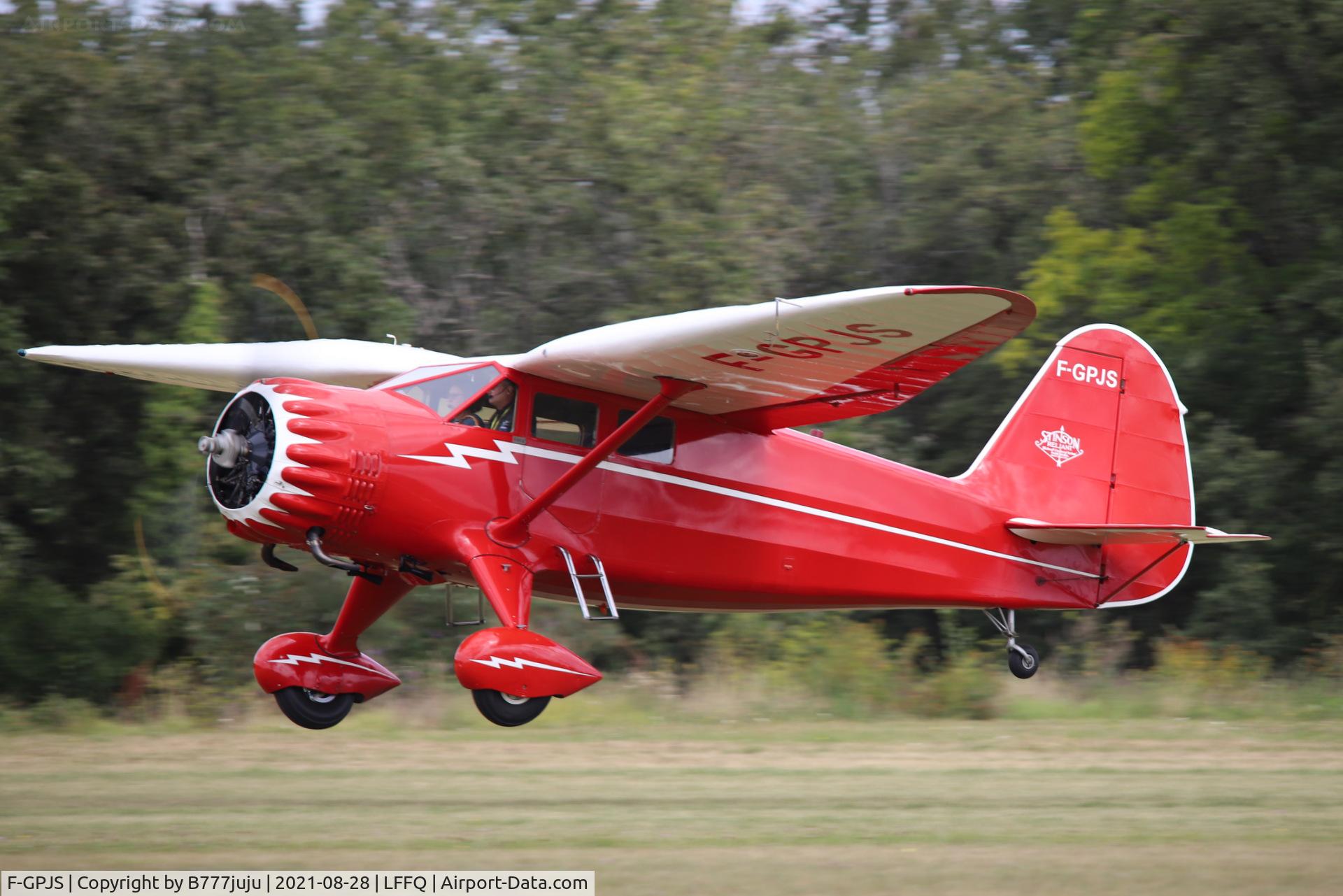 F-GPJS, 1937 Stinson SR-10C Reliant C/N 3-5846, during Ferté Alais 2021
