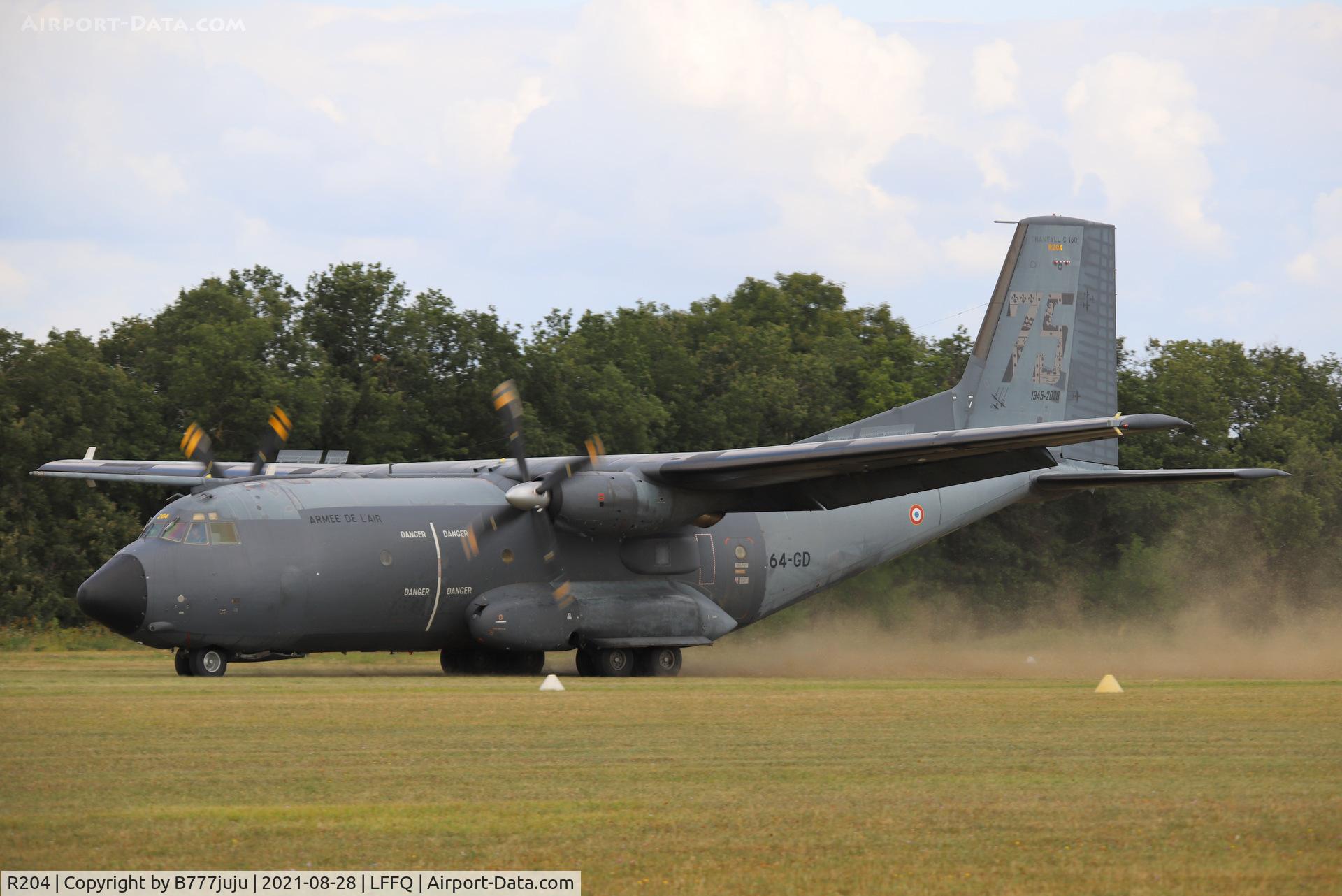 R204, Transall C-160R C/N 204, during Ferté Alais 2021
with 75th Poitou Sqn