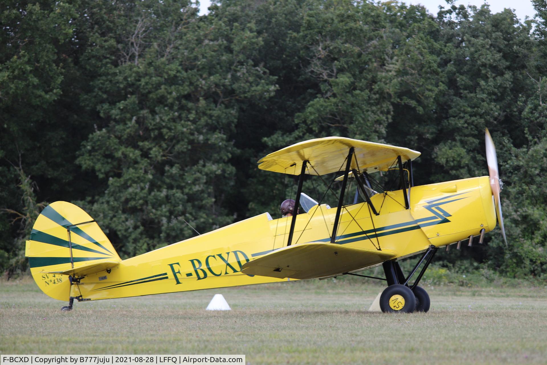 F-BCXD, 1946 Stampe and Vertongen SV-4A C/N 438, during Ferté Alais 2021