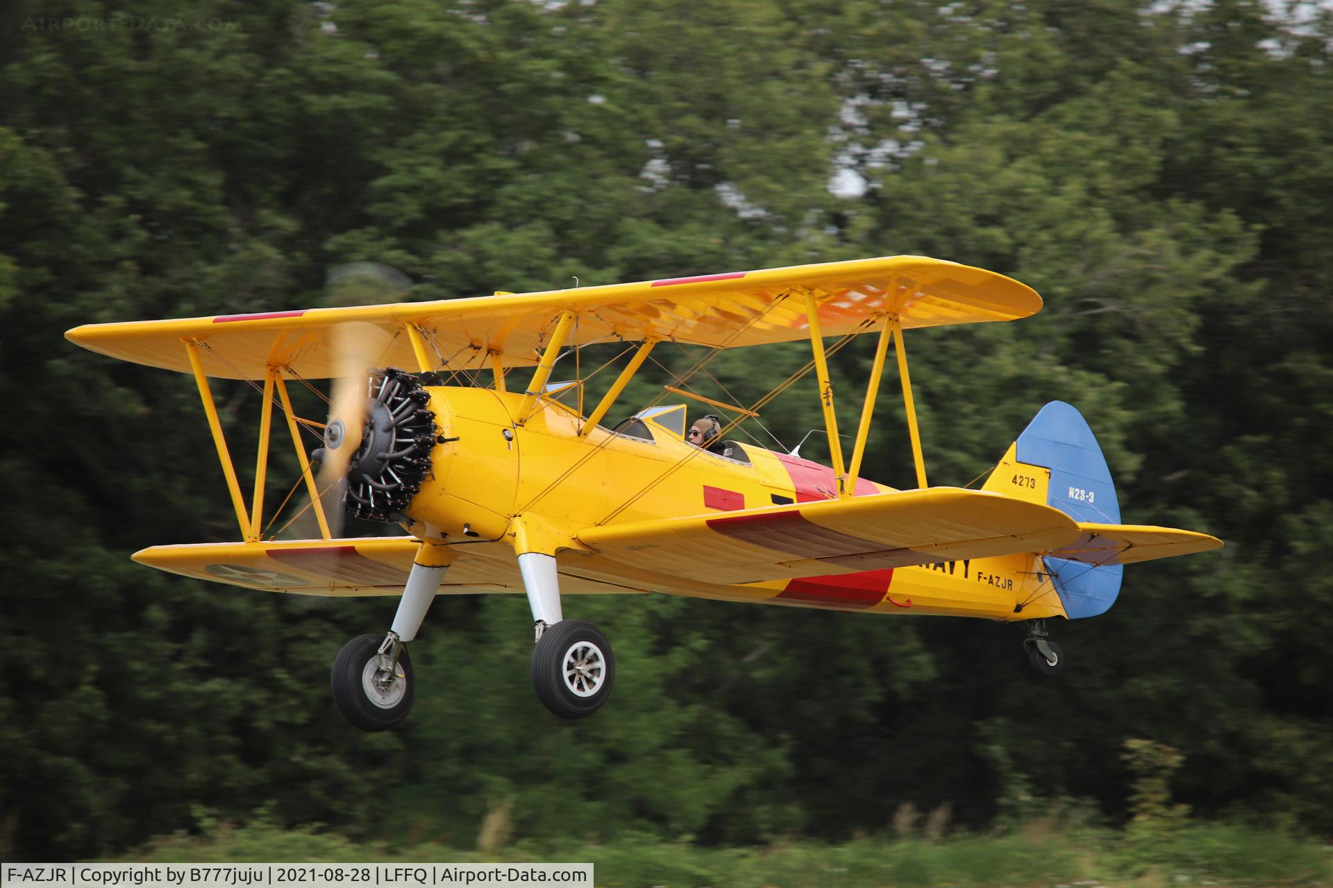 F-AZJR, 1942 Boeing-Stearman PT-13D (E75) C/N 75-5656, during Ferté Alais 2021