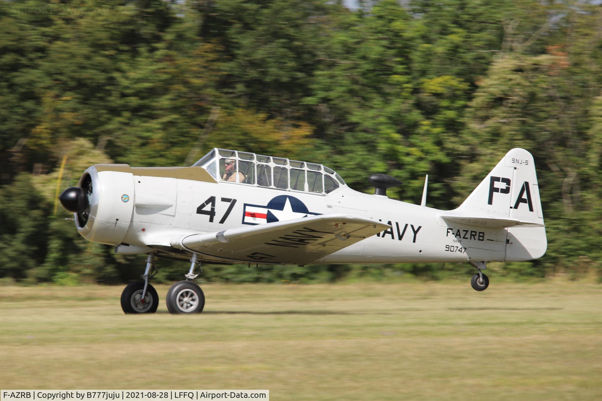 F-AZRB, North American SNJ-5 Texan Texan C/N 88-17955, during Ferté Alais 2021