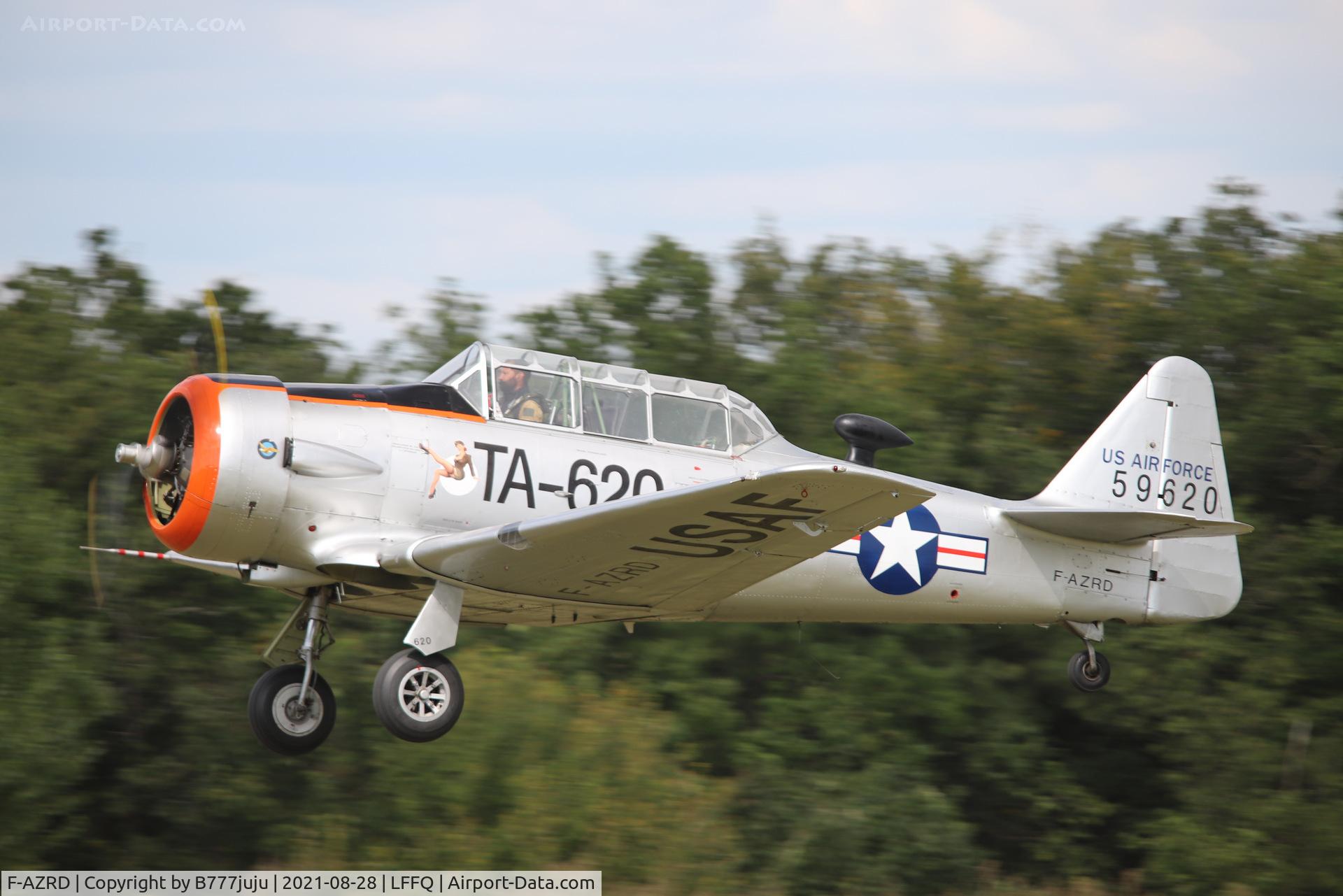 F-AZRD, 1943 North American AT-6D Harvard III C/N 88-14510 (42-44467), during Ferté Alais 2021