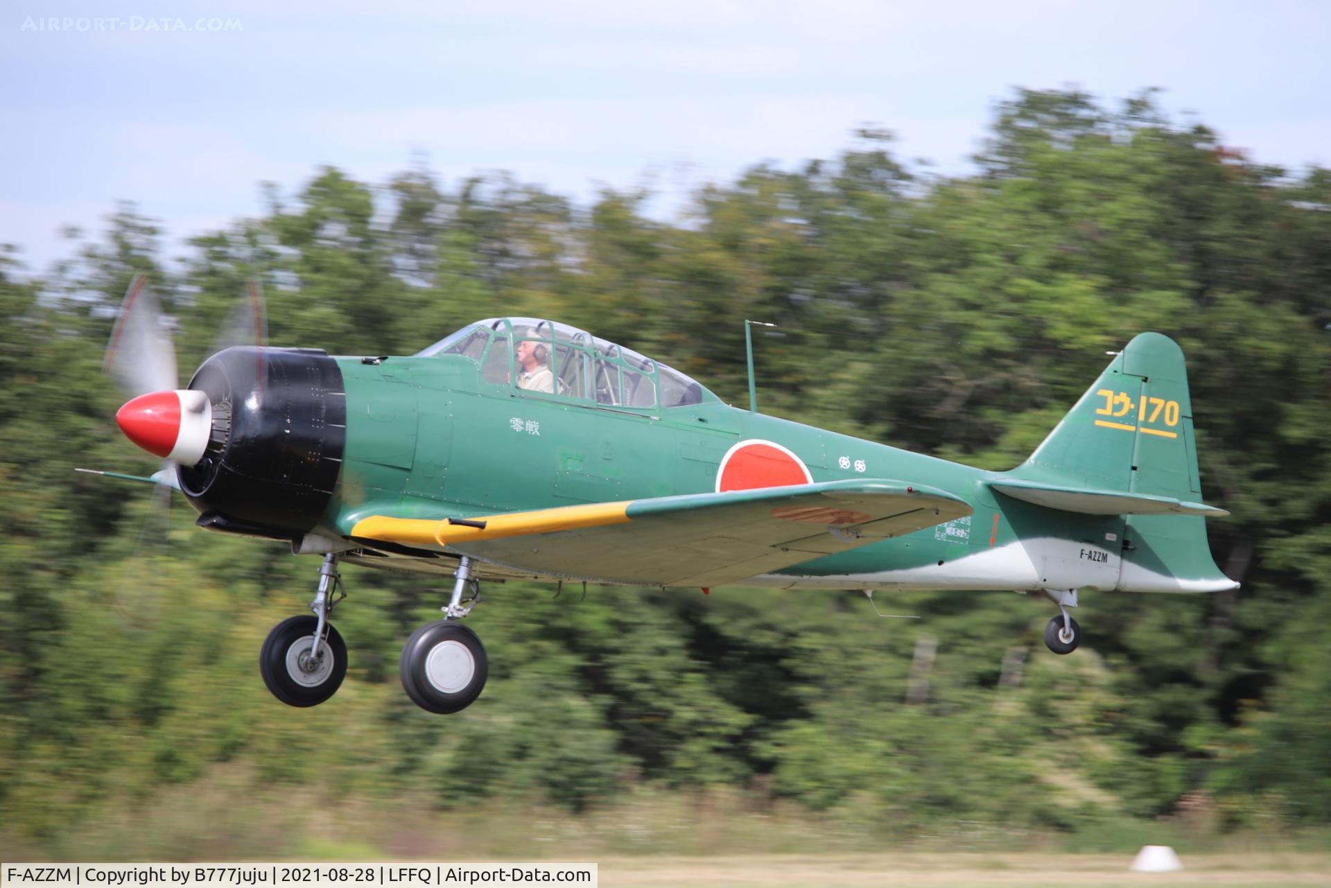 F-AZZM, 2000 North American AT-6B Texan C/N SA-32, during Ferté Alais 2021