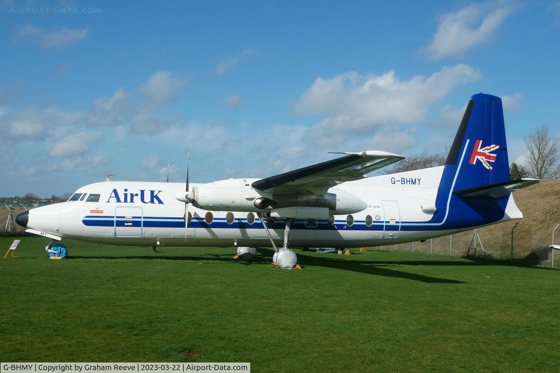 G-BHMY, 1962 Fokker F-27-200 Friendship C/N 10196, On display at the 