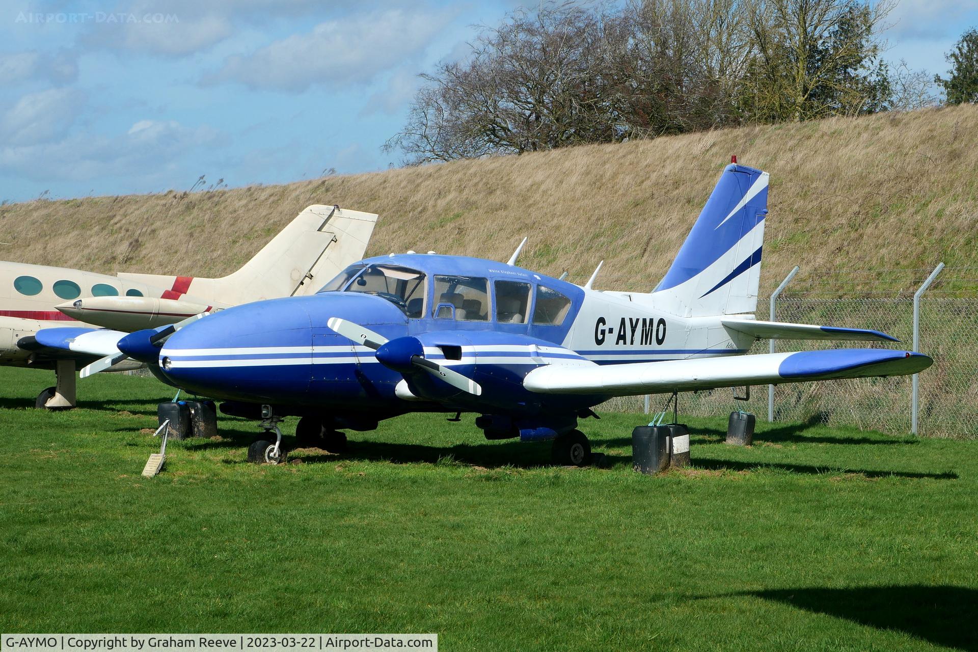 G-AYMO, 1965 Piper PA-23-250 Aztec C/N 27-2995, On display at the 
