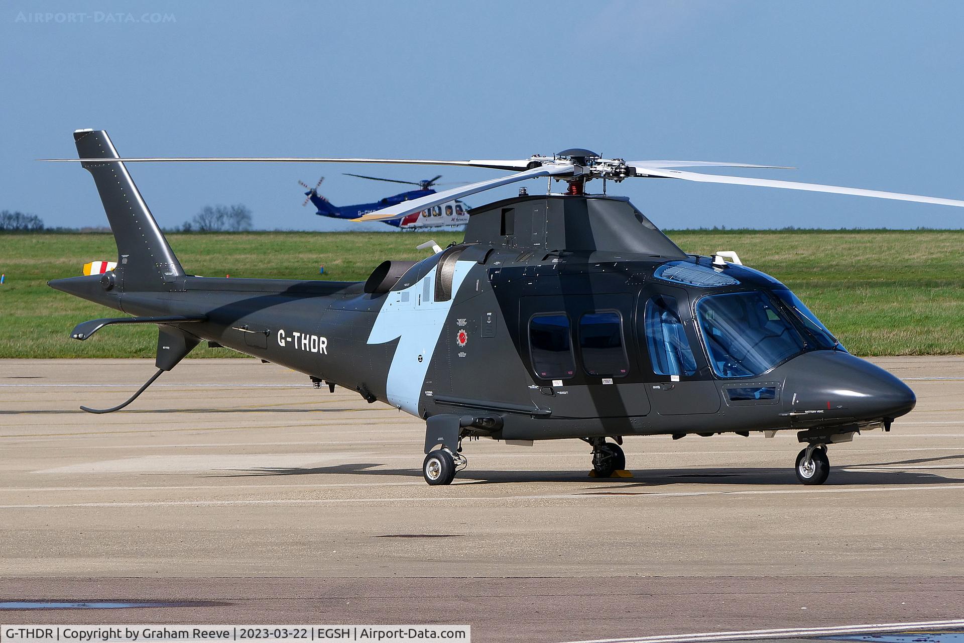 G-THDR, 2020 Leonardo AW-109SP GrandNew C/N 22420, Parked at Norwich.