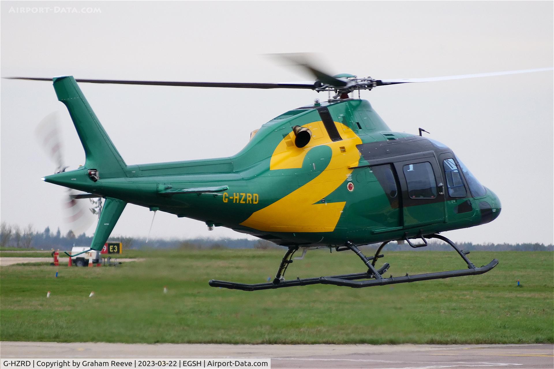 G-HZRD, 2020 AgustaWestland AW-119 MKII Koala Koala C/N 14961, Departing from Norwich.